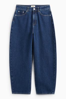 Barrel jeans - vita media