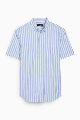 Overhemd - regular fit - button down - gestreept
