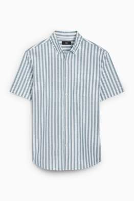 Overhemd - regular fit - button down - gestreept