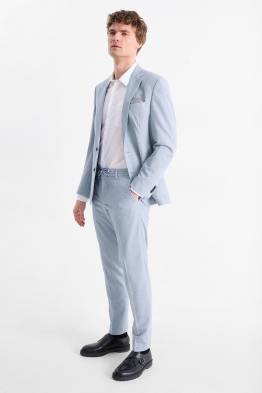 Pantalón de vestir - colección modular - slim fit - con textura