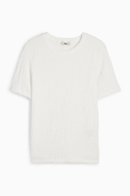 T-shirt - met structuur