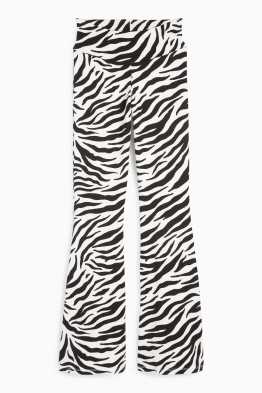 Flared leggings - patterned