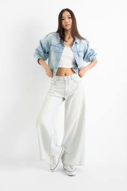 Wide leg jeans - low waist