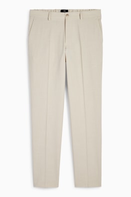 Oblekové kalhoty - slim fit - Flex - pruhované