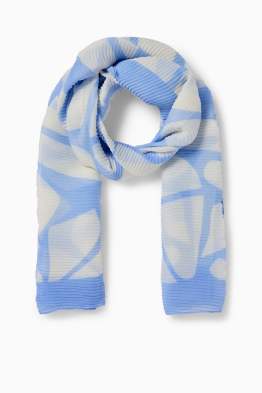 Pleated scarf - patterned