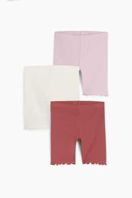 Multipack 3er - Radlerhose - gerippt