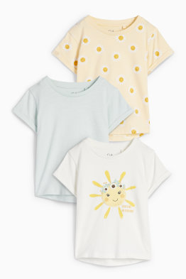 Set van 3 - bloem - T-shirt