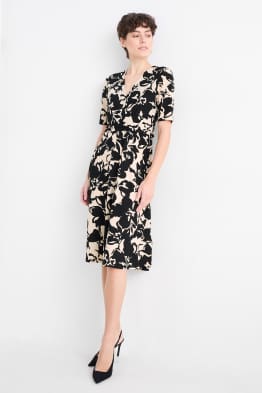 Fit & Flare Kleid - geblümt