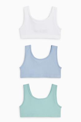 Multipack 3er - Bustier - gerippt
