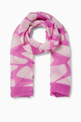 Pleated scarf - patterned
