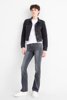 Bootcut jeans - średni stan - dżinsy modelujące - LYCRA®