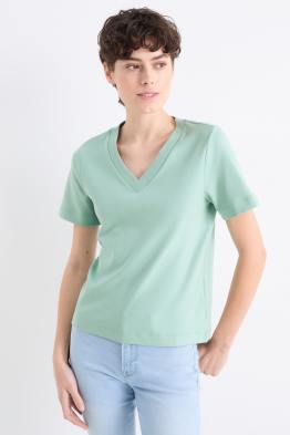 Confezione da 2 - t-shirt basic con scollo a V