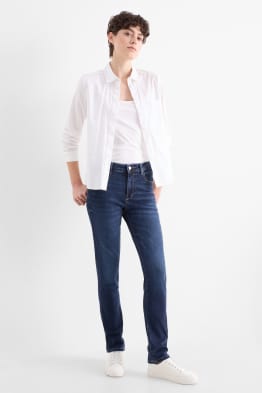 Slim jeans - mid waist - shaping jeans - LYCRA®