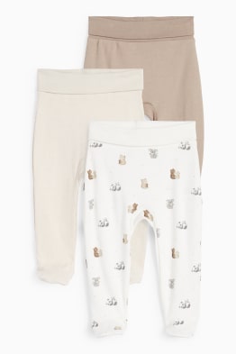 Lot de 3 - oursons - pantalon de pyjama pour bébé