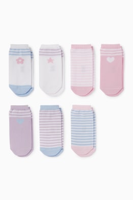 Multipack 7er - Herz, Stern und Blume - Socken mit Motiv