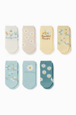 Multipack 7er - Blume - Socken mit Motiv
