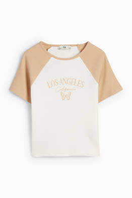 Mariposa - camiseta de manga corta - de canalé