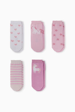 Multipack 5er - Einhorn - Socken mit Motiv