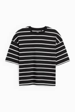 T-shirt basic - oversize - a righe