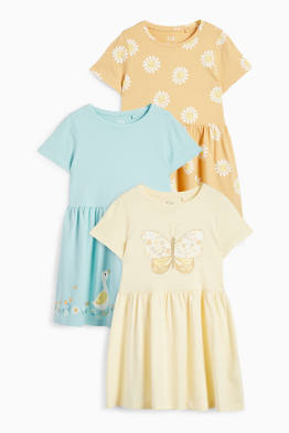 Multipack of 3 - flower and butterfly - dress