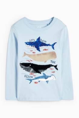 Animale marine - tricou cu mânecă lungă
