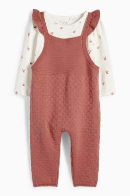 Blümchen - Baby-Outfit - 2 teilig