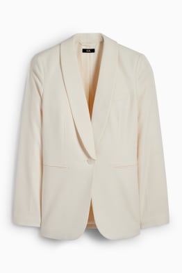 Lange blazer - regular fit - met structuur