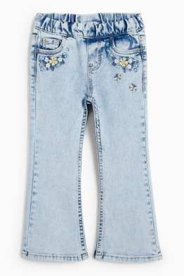 Fleurs - jean de coupe évasée - LYCRA®