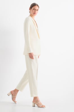 Pantalon en tissu - high waist - cigarette fit