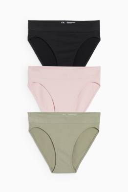 Multipack of 3 - briefs - seamless