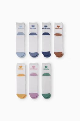 Multipack 7er - Wochentage - Socken mit Motiv