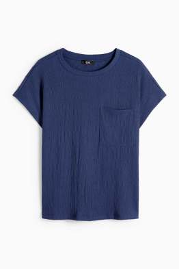Basic T-shirt - met structuur