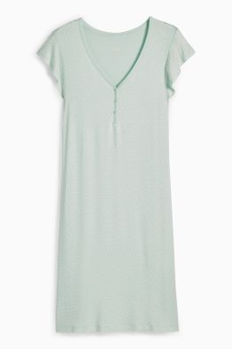 Chemise de nuit en viscose - à pois