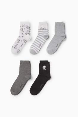Pack de 5 - calcetines con dibujo - Snoopy