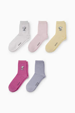 Pack de 5 - calcetines con dibujo - Snoopy