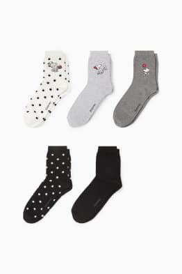 Pack de 5 - calcetines con dibujo - Snoopy