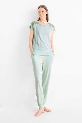 Viscose pyjamas - polka dot