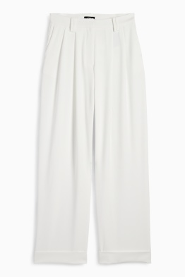 Stoffhose - High Waist - Wide Leg