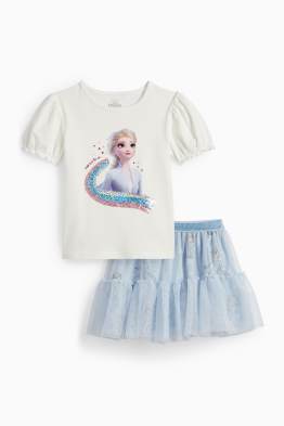 La Reine des Neiges - ensemble - T-shirt et jupe - 2 pièces