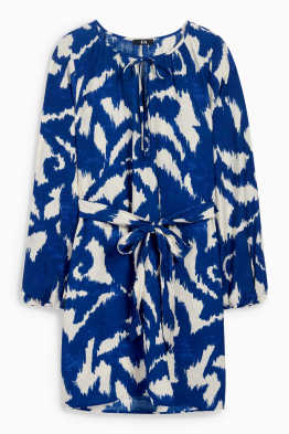 Robe évasée - à motif