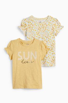 Set van 2 - bloem - T-shirt