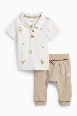 Kätzchen und Vögelchen - Baby-Outfit - 2 teilig