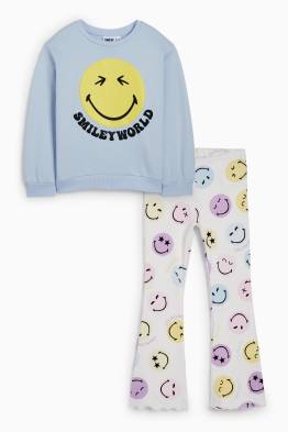 SmileyWorld® - set - sweatshirt en flared legging