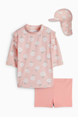 Bloemtjes - baby-UV-zwemoutfit - LYCRA® XTRA LIFE™