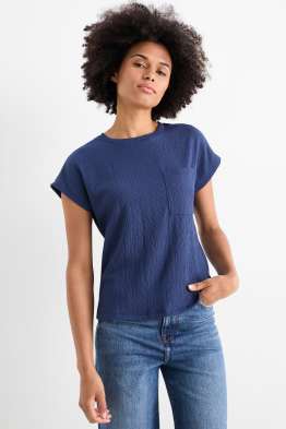 Basic T-shirt - met structuur