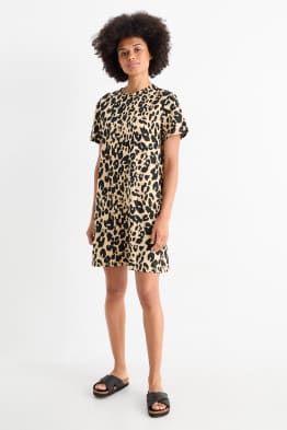 Robe T-shirt - imprimé léopard