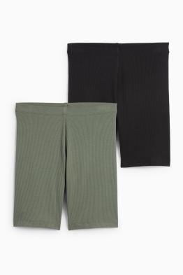 Multipack 2er - Radlerhose - gerippt