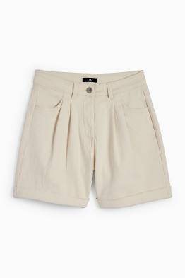 Jeans-Shorts - High Waist