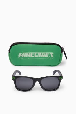 Minecraft - conjunt - ulleres de sol i estoig - 2 peces