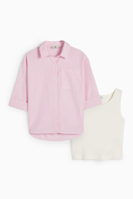 Set - blouse en topje - 2-delig